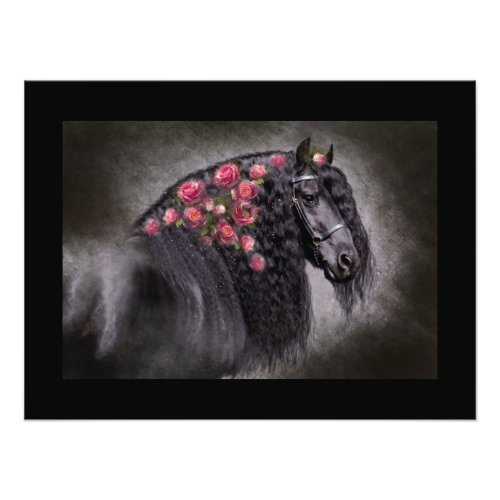 Friesian Portrait _ Poster