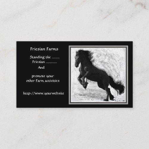 Friesian Power Business Cards