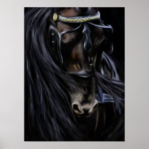 Friesian Spirit - Horse Painting Poster