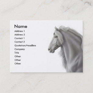 Friesian Stallion Business Card