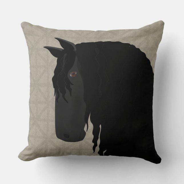 Friesian Throw Pillow (Front)