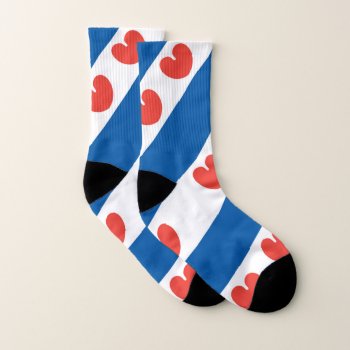 Friesland Flag Socks by GrooveMaster at Zazzle