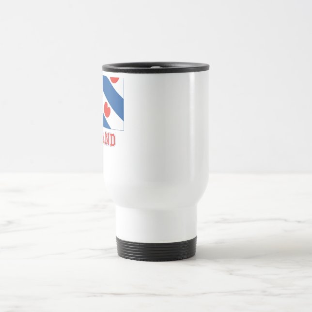 Friesland Flag with name Travel Mug (Center)