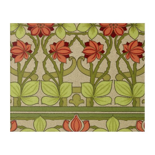 Frieze Border Art Nouveau Floral