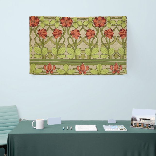 Frieze Border Art Nouveau Floral Banner (Tradeshow)