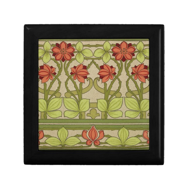 Frieze Border Art Nouveau Floral Gift Box (Front)