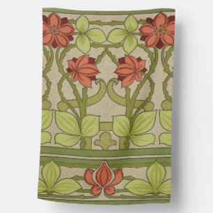 Frieze Border Art Nouveau Floral House Flag