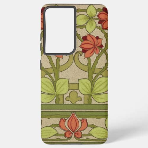Frieze Border Art Nouveau Floral Samsung Galaxy S21 Ultra Case
