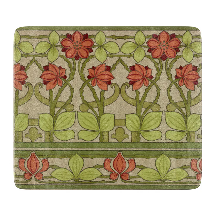 Frieze Border Art Nouveau Wallpaper Cutting Board Zazzle