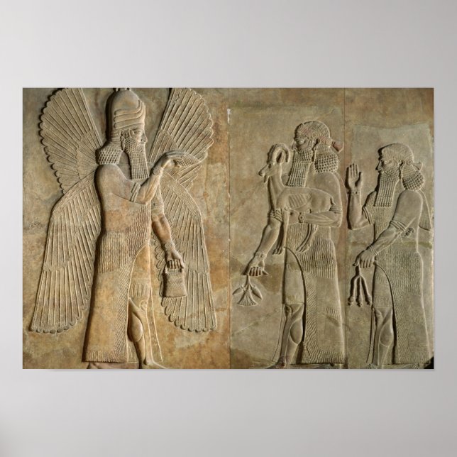 Frieze depicting a winged spirit poster (Front)