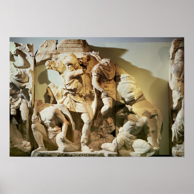 Frieze detail of a battle scene poster (Front)