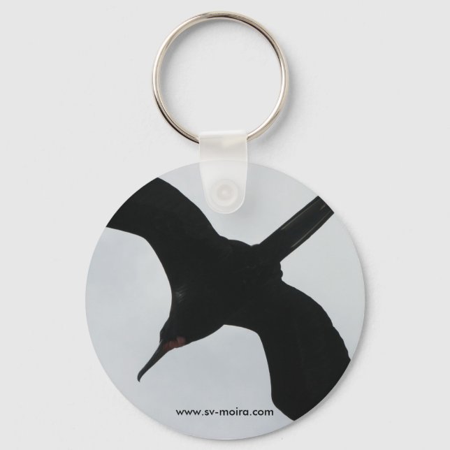 Frigate Bird (Fragata), Galapagos Islands 2 Keychain (Front)