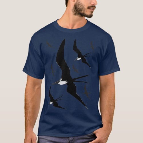 Frigate Birds Flying T_Shirt