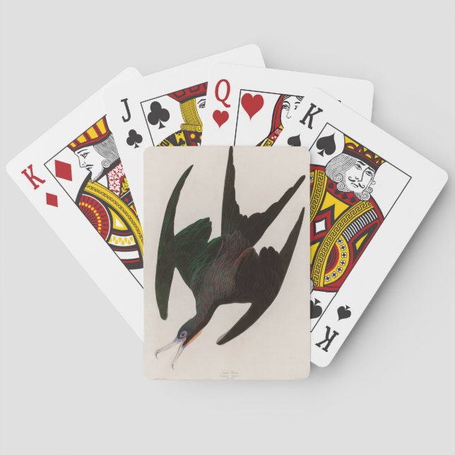 Frigate Pelican Birds of America Audubon Print Poker Cards (Back)
