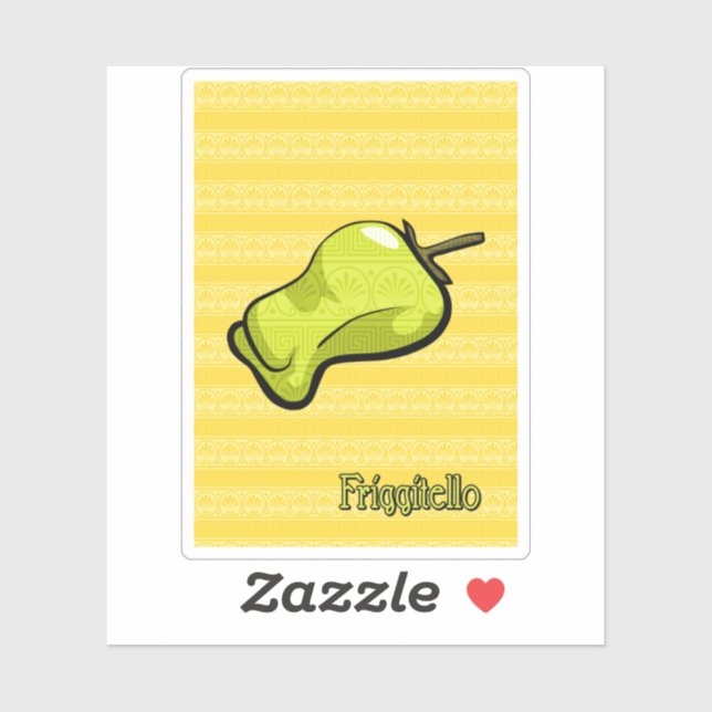 Friggitello Chili Pepper Sticker (Sheet)