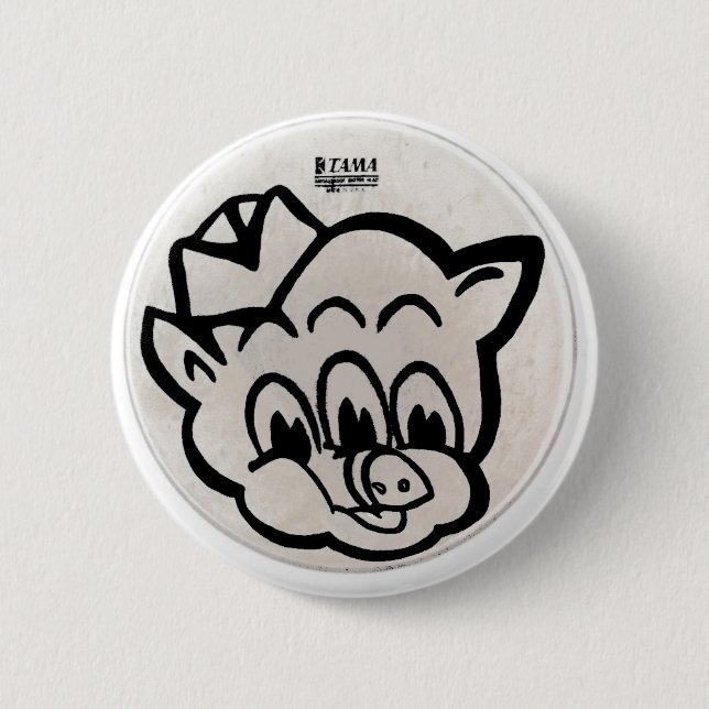 Friggly Wiggly Pinback Button (Front)