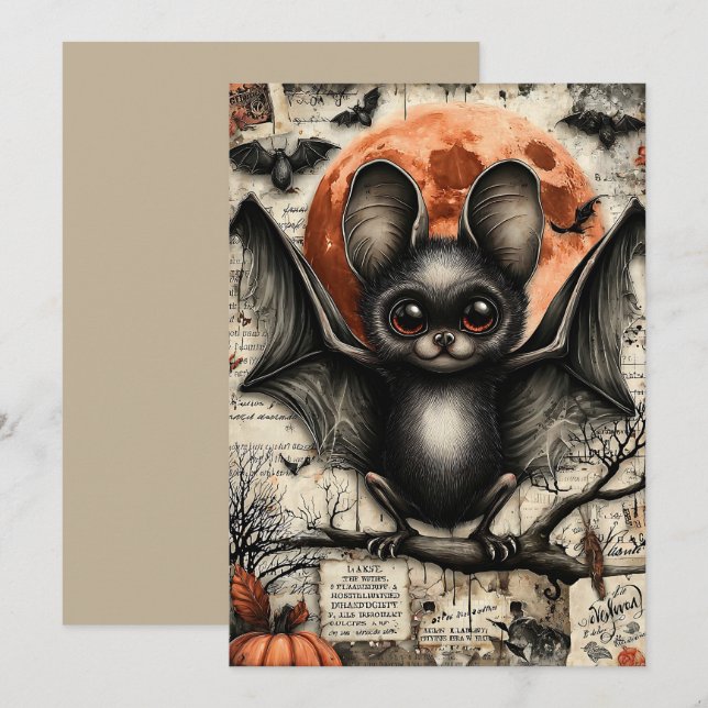Fright & Delight Halloween Holiday Card (Front/Back)