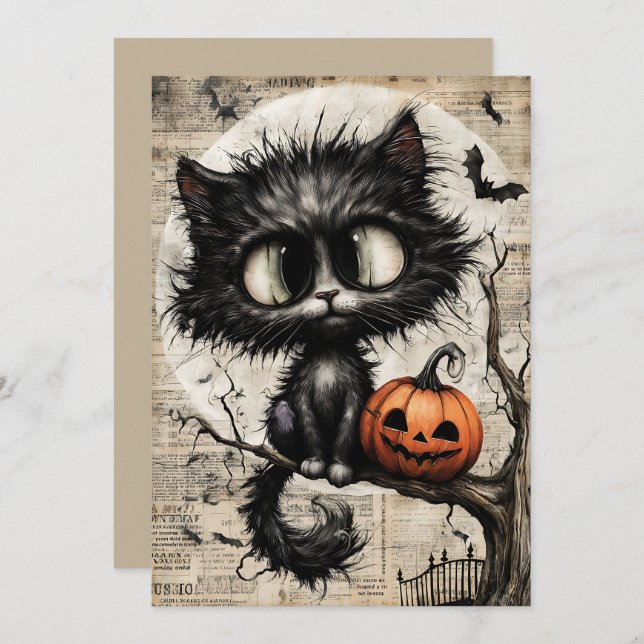 Fright & Delight Halloween Holiday Card (Front/Back)