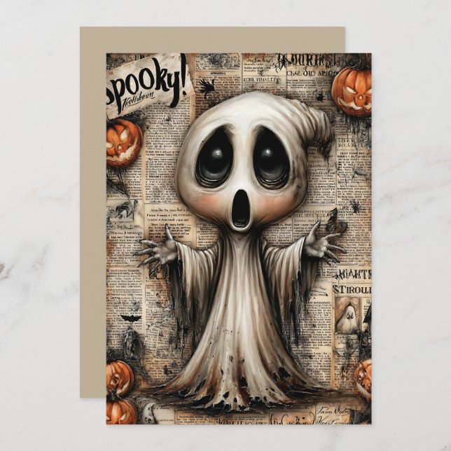 Fright & Delight Halloween Holiday Card (Front/Back)