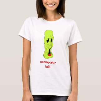 Fright Fest Cartoon Ghoul ladies petite t-shirt