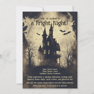 Fright Night Halloween Party Invitation
