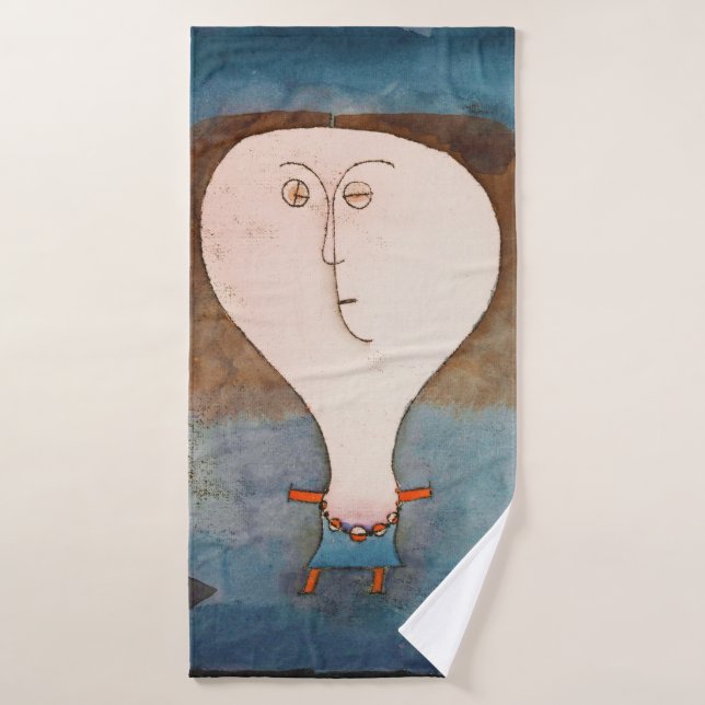 Fright of a Girl, Klee Bath Towel (Bath Towel)