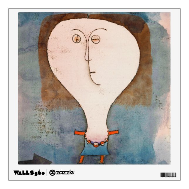 Fright of a Girl, Klee Wall Decal (Front)