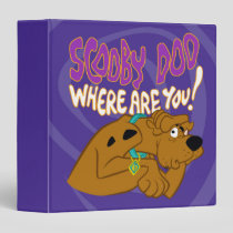 Frightened Scooby-Doo 3 Ring Binder