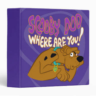 Frightened Scooby-Doo 3 Ring Binder