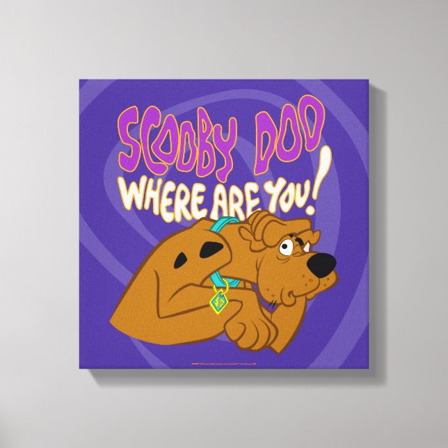 Frightened Scooby-Doo Canvas Print (Front)