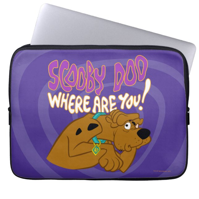 Frightened Scooby-Doo Laptop Sleeve (Front)
