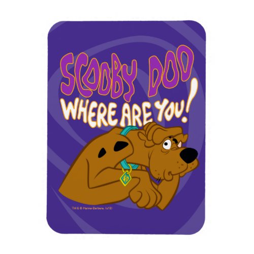 Frightened Scooby_Doo Magnet