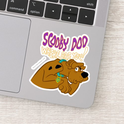 Frightened Scooby_Doo Sticker