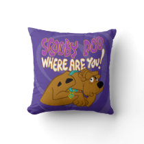 Frightened Scooby-Doo Throw Pillow