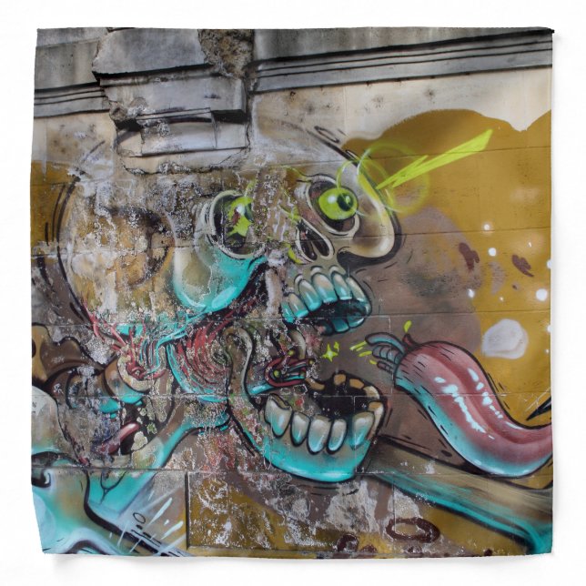 Frightened Skull Bandana (Front)