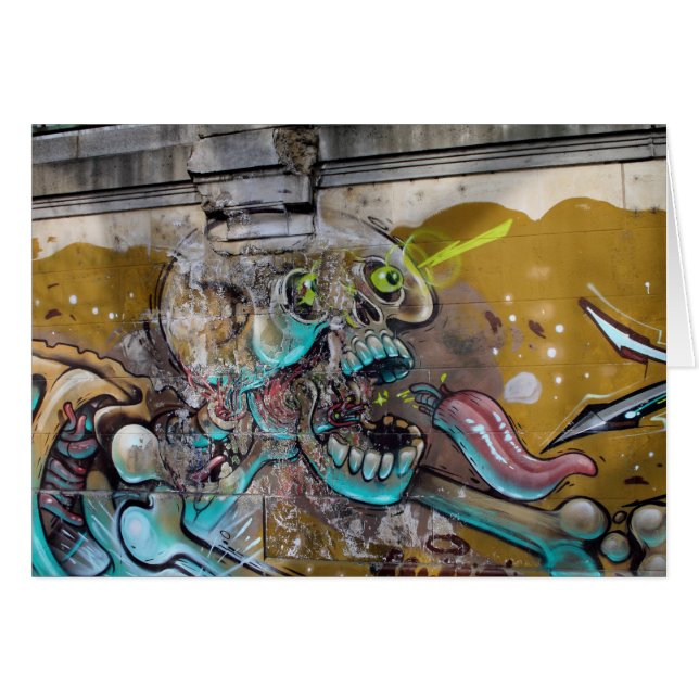 Frightened Skull Cards (Front Horizontal)