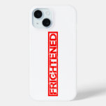 Frightened Stamp iPhone 15 Case