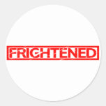 Frightened Stamp Classic Round Sticker