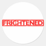 Frightened Stamp Classic Round Sticker