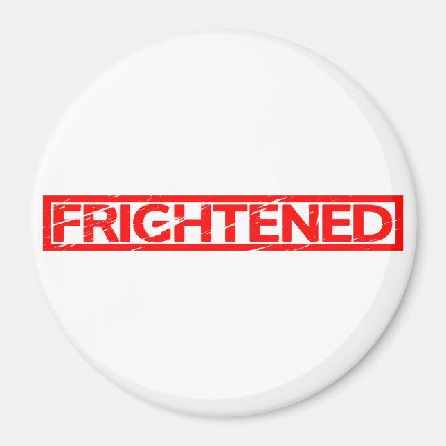 Frightened Stamp Magnet (Front)