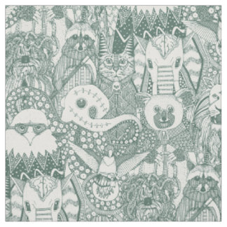 frightful friends pine fabric