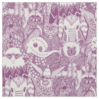 frightful friends purple fabric