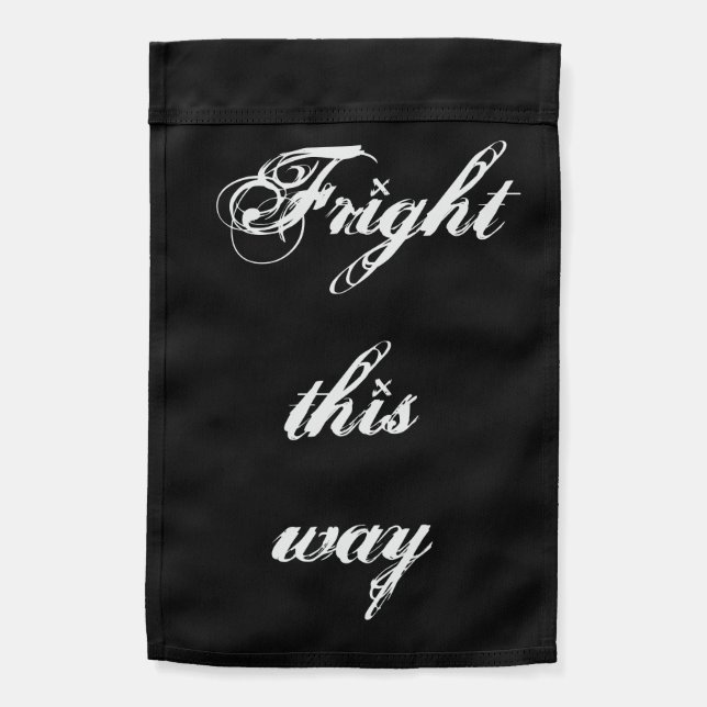 Frightful Halloween  Garden Flag (Back)