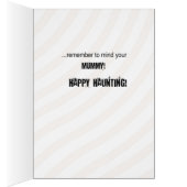 Frightful Mummy Halloween Cards (Inside (Right))