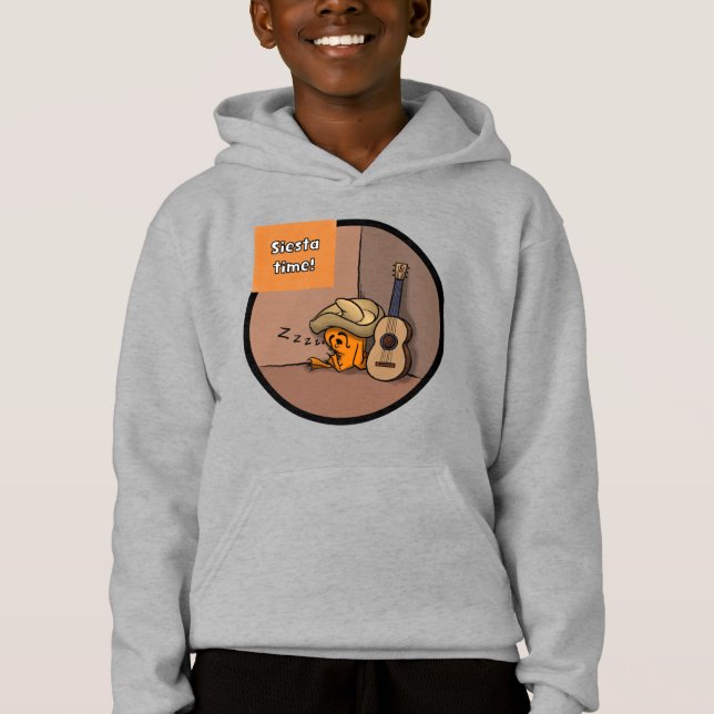 Frijole Frog Siesta Kids Hoodie (Front)