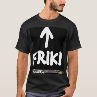 Friki white Text on black T-Shirt