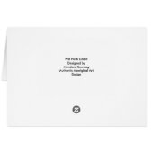 Frill Neck Lizard Card (Back Horizontal)