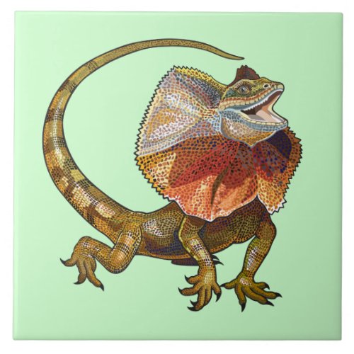 frill necked lizard tile