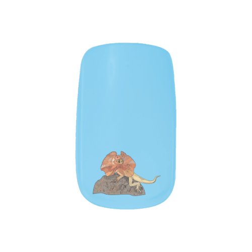 Frilled_neck lizard cartoon illustration minx nail art