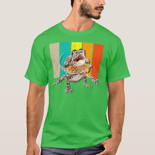 FrilledDragon Lizard Wild Retro Men Women Kids T_Shirt